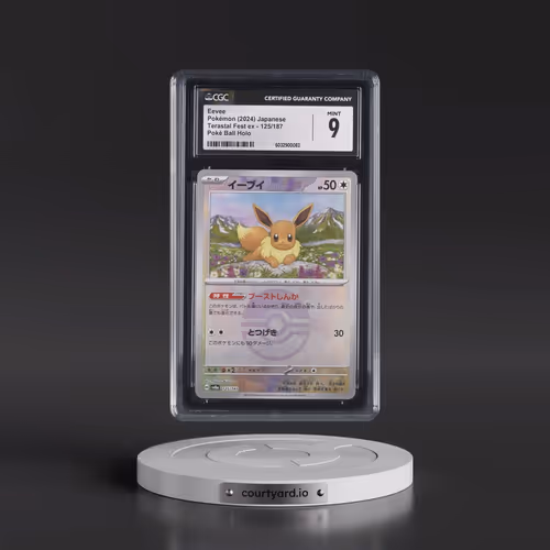 2024 Pokémon Sv8a-Terastal Fest EX #125 Eevee - Reverse Holo (CGC 9 MINT)