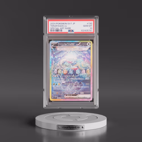 2024 Pokémon SV7-Stellar Miracle #130 Terapagos EX - Holo Special Art Rare (PSA 10 GEM MINT)