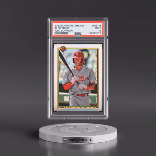 2020 Bowman Chrome 1990 Bowman #90BAB Alec Bohm (PSA 9 MINT)
