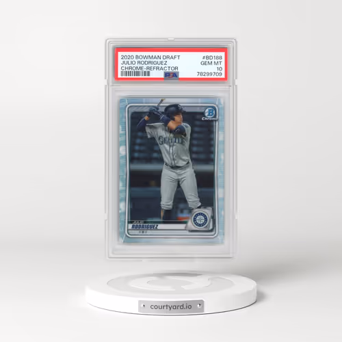 2020 Bowman Draft #BD188 Julio Rodriguez - Chrome-Refractor (PSA 10 GEM MINT)