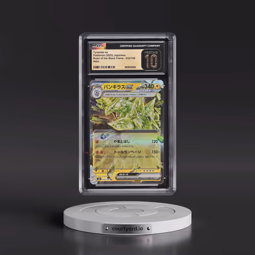 2023 Ruler of the Black Flame #032/108 Tyranitar ex - Holo (CGC 10 PRISTINE)