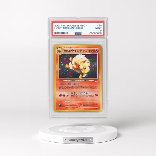 2001 Pokémon Neo 4 #59 Light Arcanine - Holo (PSA 9 MINT)