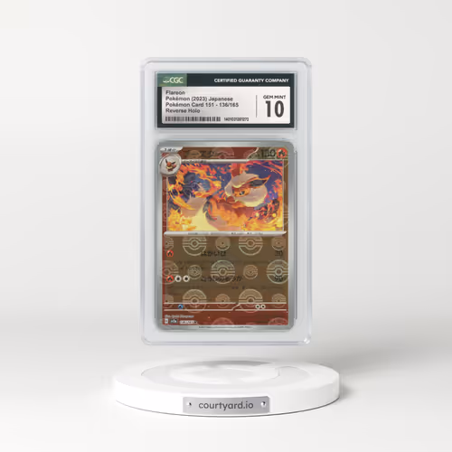 2023 Japanese Pokémon 151 #136 Flareon - Holo Poke Ball Reverse Holo (CGC 10 GEM MINT)