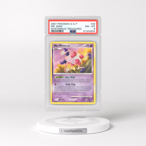 2007 Mysterious Treasures #30 Mr. Mime (PSA 8 NM-MT)