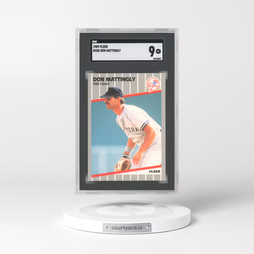 1989 Fleer #258 Don Mattingly (SGC 9 MINT)