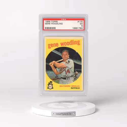 1959 Topps #170 Gene Woodling (PSA 5 EX)