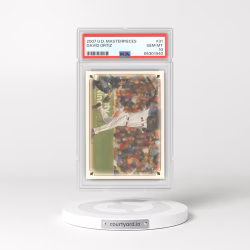 2007 Upper Deck Masterpieces #31 David Ortiz (PSA 10 GEM MINT)