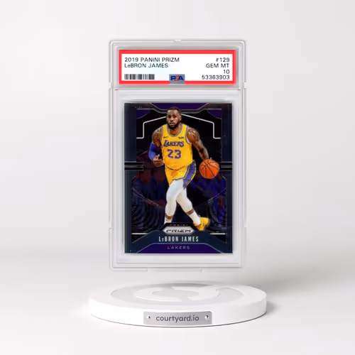 2019 Panini Prizm #129 LeBron James (PSA 10 GEM MINT)