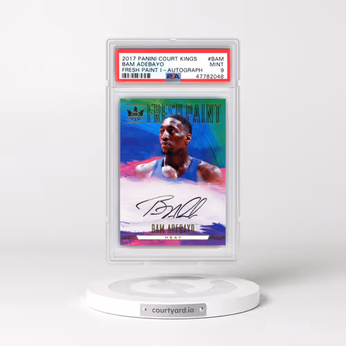 2017 Panini Court Kings Fresh Paint Autographs #BAM Bam Adebayo - Fresh Paint I (PSA 9 MINT)