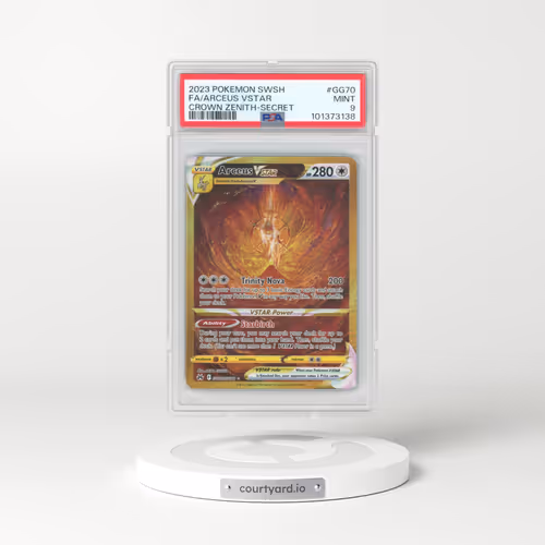 2023 Pokémon Sword and Shield Crown Zenith #GG70 Arceus Vstar - Full Art Secret (PSA 9 MINT)