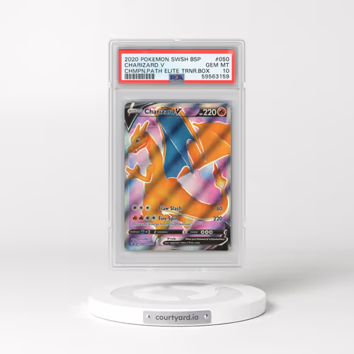 2020 Pokémon Swsh Black Star Promo #050 Charizard V - Holo Champion's Path Elite Trainer Box (PSA 10 GEM MINT)