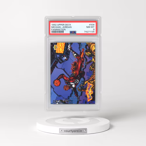 1992 Upper Deck #506 Michael Jordan - Fanimation (PSA 8 NM-MT)