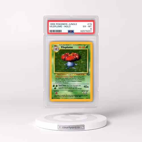 1999 Pokémon Jungle #15 Vileplume - Holo (PSA 6 EX-MT)