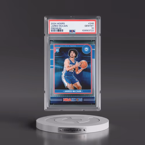 2024 Panini NBA Hoops #246 Jared McCain - Premium (PSA 10 GEM MINT)