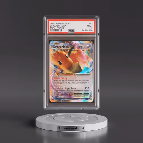 2016 Pokémon XY Evolutions #72 Dragonite EX - Holo (PSA 9 MINT)
