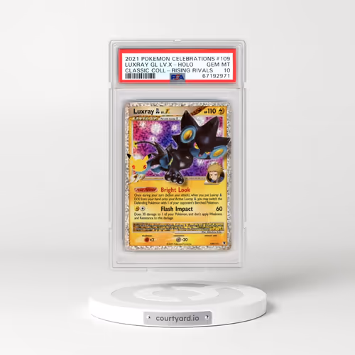 2021 Pokémon Celebrations Classic Collection #109 Luxray GL LV.X - Holo (PSA 10 GEM MINT)
