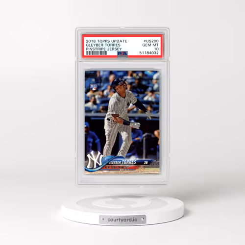 2018 Topps Update #US200 Gleyber Torres - Pinstripe Jersey (PSA 10 GEM MINT)