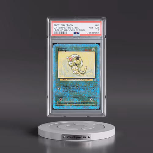 2002 Pokémon Legendary Collection #69 Caterpie - Reverse Foil (PSA 8 NM-MT)