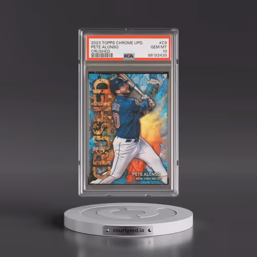 2023 Topps Chrome Update Crushed #C9 Pete Alonso (PSA 10 GEM MINT)