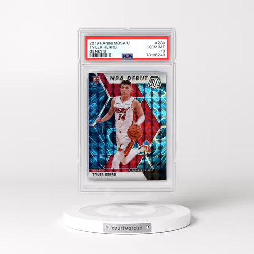 2019 Panini Mosaic #280 Tyler Herro - Genesis (PSA 10 GEM MINT)