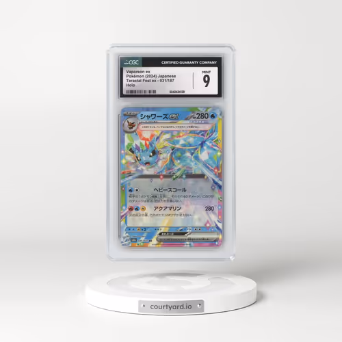 2024 Pokémon Sv8a-Terastal Fest EX #031 Vaporeon EX - Holo (CGC 9 MINT)