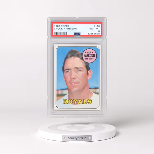 1969 Topps #116 Chuck Harrison (PSA 8 NM-MT)