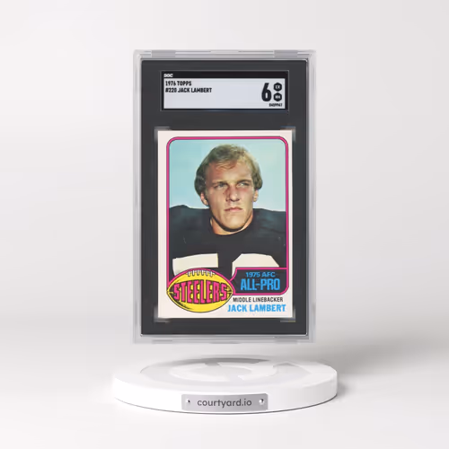 1976 Topps #220 Jack Lambert (SGC 6 EX-MT)