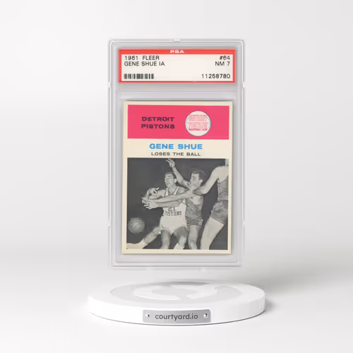 1961 Fleer #64 Gene Shue - In Action (PSA 7 NM)
