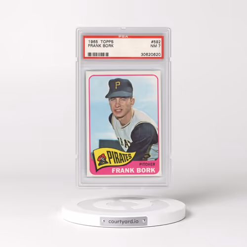 1965 Topps #592 Frank Bork (PSA 7 NM)