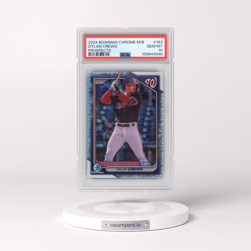 2024 Bowman Mega Box Chrome Prospects #193 Dylan Crews (PSA 10 GEM MINT)
