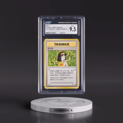 1998 Gym Booster 1: Leaders' Stadium Erika - Non-Holo (CGC 9.5 MINT+)