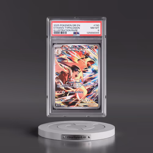 2025 Pokémon Dri EN-Destined Rivals #190 Ethan's Typhlosion - Illustration Rare (PSA 8 NM-MT)