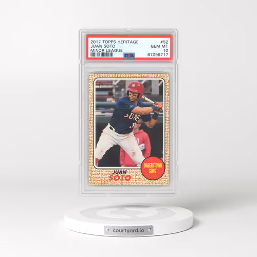 2017 Topps Heritage Minor League #52 Juan Soto (PSA 10 GEM MINT)