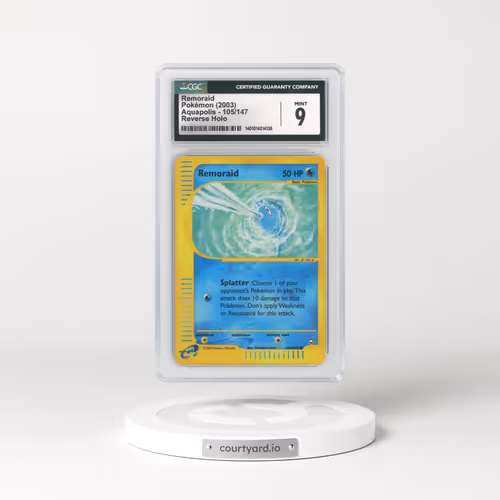 2003 Aquapolis #105 Remoraid - Holo e-Card Symbol (CGC 9 MINT)