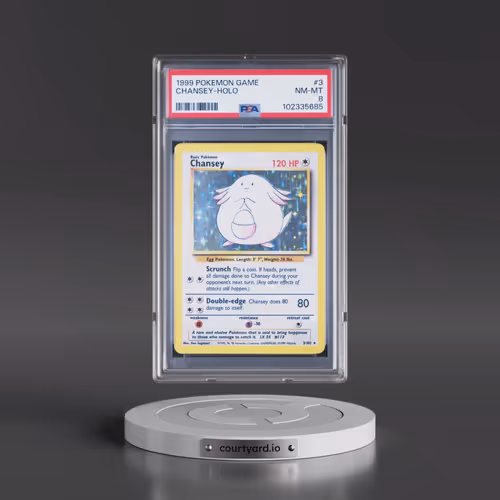1999 Pokémon Game #3 Chansey - Holo (PSA 8 NM-MT)