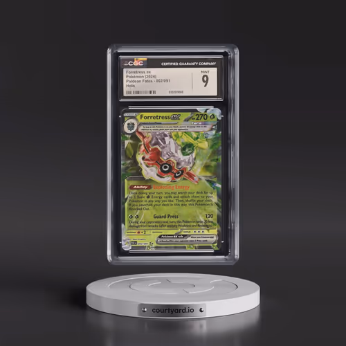 2024 Paldean Fates - PAF EN #002/091 Forretress ex - Holo (CGC 9 MINT)