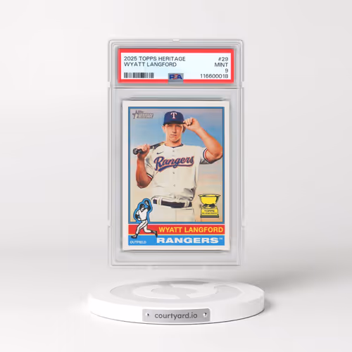 2025 Topps Heritage #29 Wyatt Langford (PSA 9 MINT)