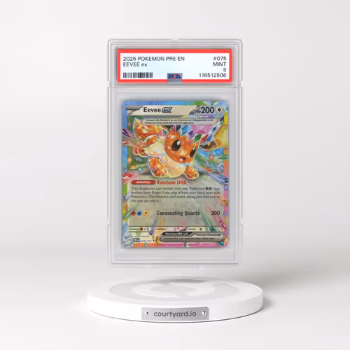 2025 Pokémon Pre EN-Prismatic Evolutions #075 Eevee EX - Holo (PSA 9 MINT)