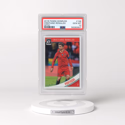 2018 Panini Donruss #158 Cristiano Ronaldo - Optic (PSA 10 GEM MINT)