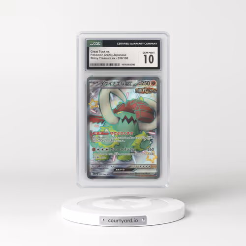 2023 Shiny Treasure ex #330/190 Great Tusk ex (CGC 10 GEM MINT)