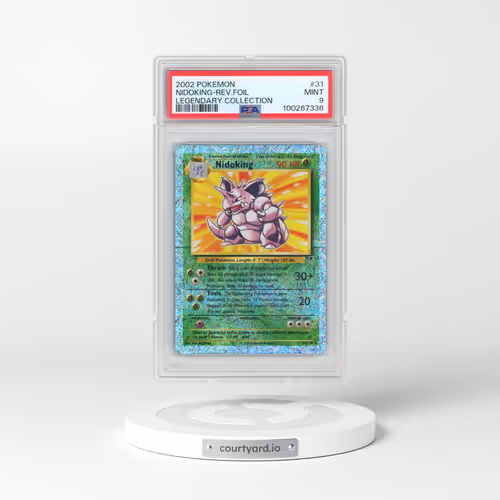 2002 Pokémon Legendary Collection #31 Nidoking - Reverse Foil (PSA 9 MINT)