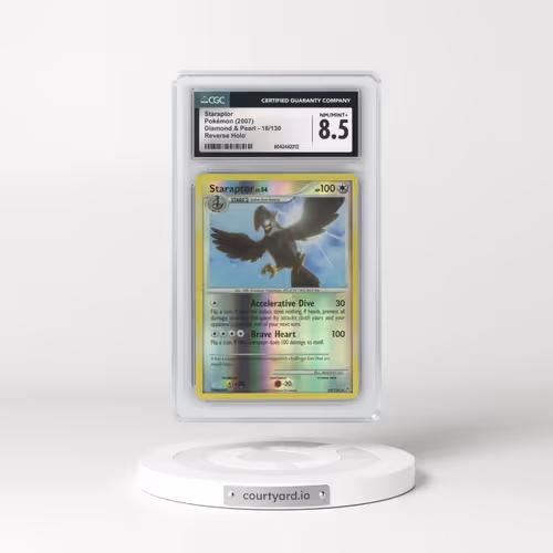 2007 Diamond & Pearl #16/130 Staraptor - Reverse Holo (CGC 8.5 NM-MT+)