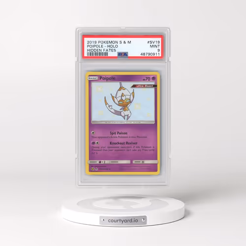 2019 Pokémon Sun & Moon Hidden Fates #SV19 Poipole - Holo (PSA 9 MINT)