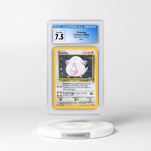 2000 Base Set 2 #3/130 Chansey - Holo (CGC 7.5 NM+)