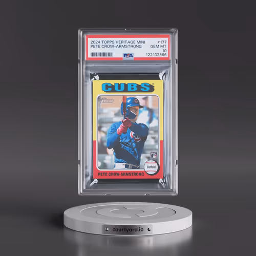 2024 Topps Heritage Mini #177 Pete Crow-Armstrong (PSA 10 GEM MINT)