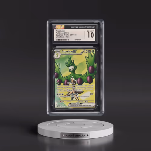 2025 Pokémon Dri EN-Destined Rivals #207 Arboliva EX - Holo Ultra Rare (CGC 10 GEM MINT)
