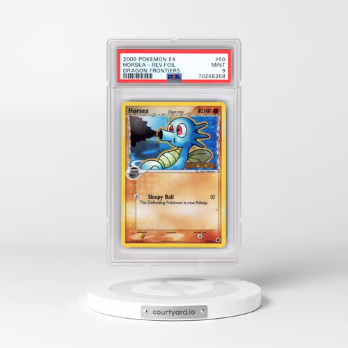 2006 Pokémon EX Dragon Frontiers #50 Horsea - Reverse Foil (PSA 9 MINT)