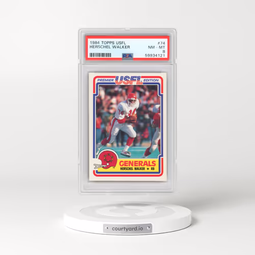 1984 Topps USFL #74 Herschel Walker (PSA 8 NM-MT)