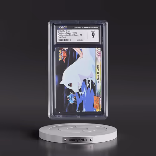 1999 Pokémon the First Movie #16 A Call To Arms - First Print (Blue Topps Logo) (CGC 9 MINT)