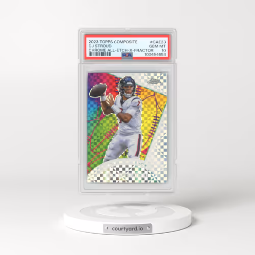 2023 Topps Composite Chrome All-Etch #CAE23 CJ Stroud - X-Fractor (PSA 10 GEM MINT)